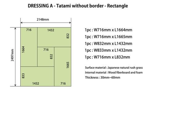 Custom tatami layout proposal for a client room